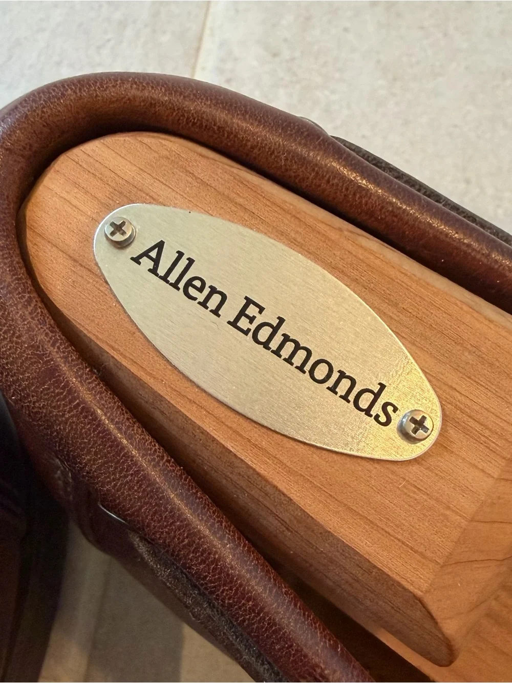 Allen Edmonds Brown Leather Key Largo Boat Shoes